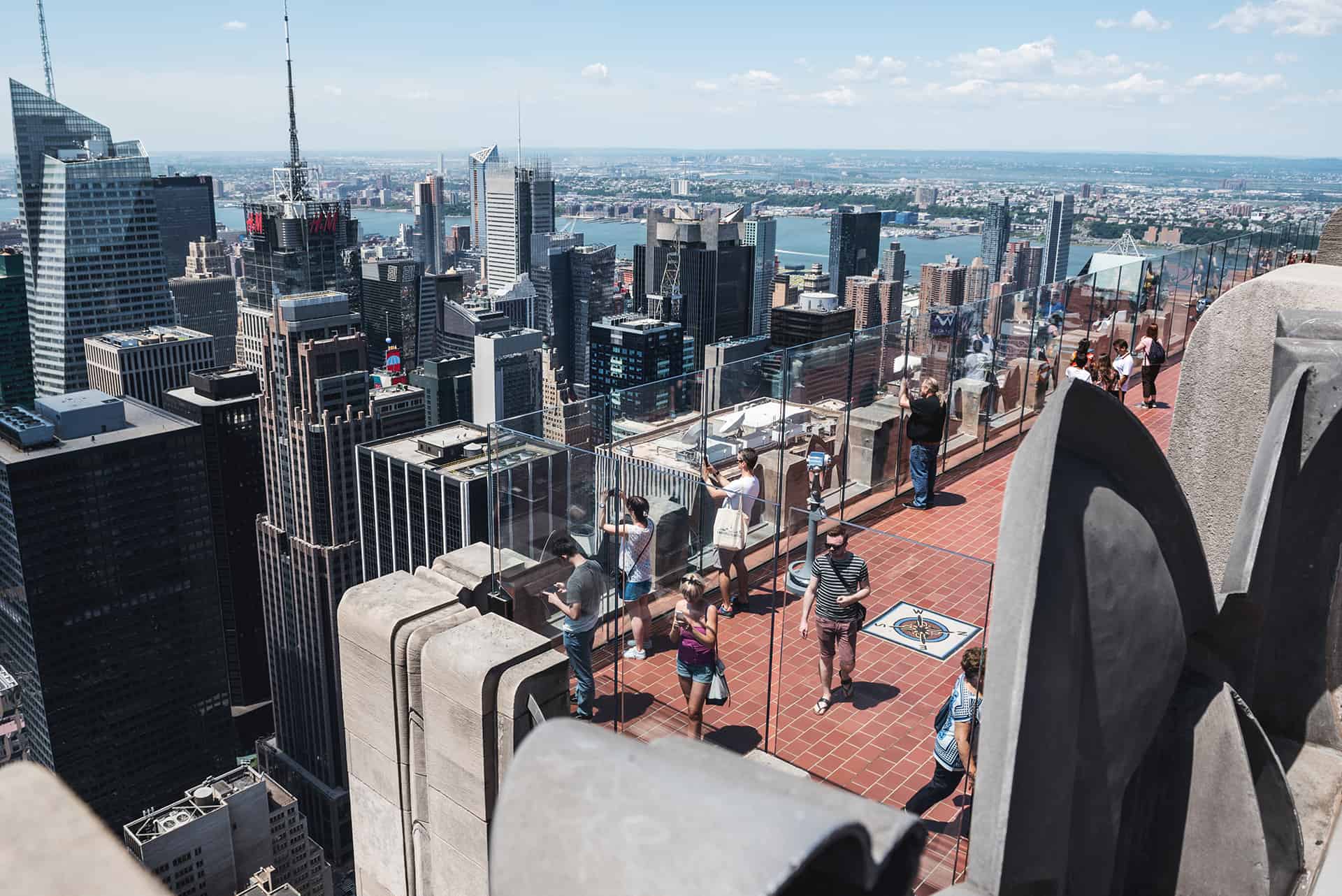 view from the top of the rock